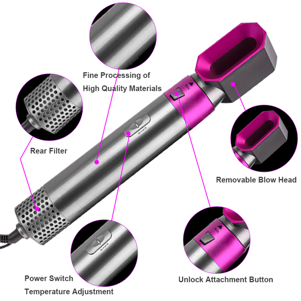 5-in-1 Hair Curler and Straightener